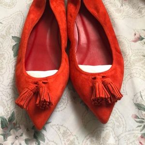 J. Crew Lottie Tassel Suede Flats